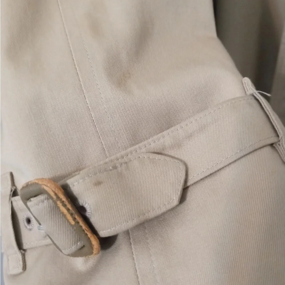 Vintage Burberrys London Women’s 10 44 long beige Trench coat Nova Check lining - Picture 8 of 13